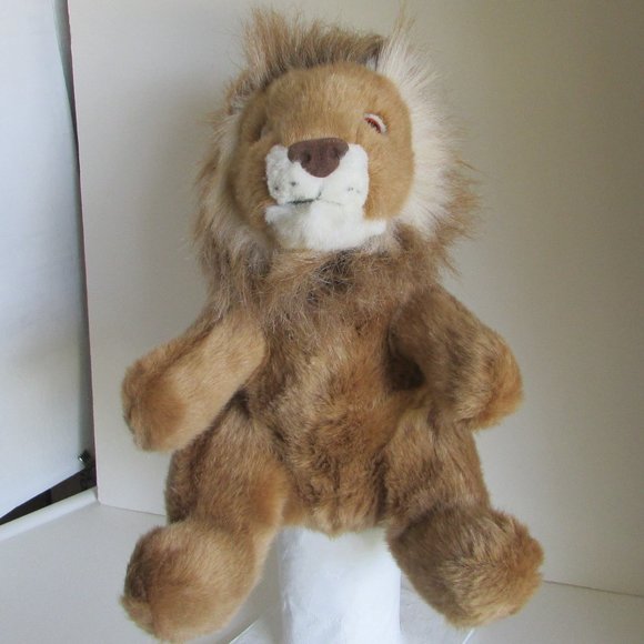 LION HAND PUPPET Lined 11" (Full Body) 80% stuffed PLUSH Stuffed Animal - Picture 4 of 12